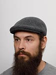 Кепка KANGOL арт. K0875FA Seamless Wool 507 (темно-серый)
